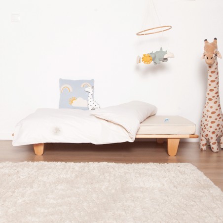 Promo Drap-housse pour lit bébé 60 x 120+ 17 cm 100 % coton chez