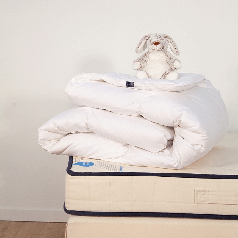 Couette enfant hiver en duvet - Le Petit Cosme Taille 140 x 200 cm - pour  un matelas 1 place