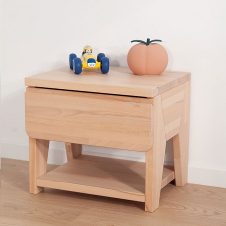 Table de chevet bois enfant