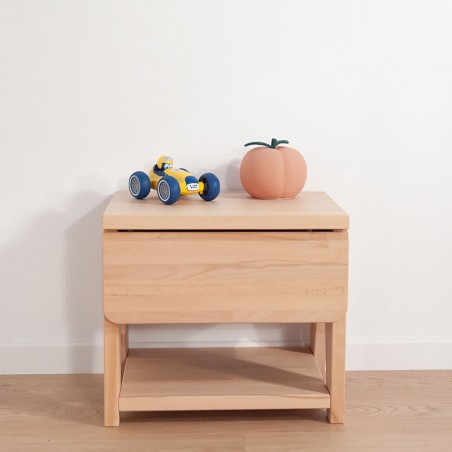 Table de chevet bois enfant