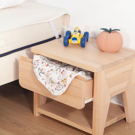 Table de chevet bois enfant