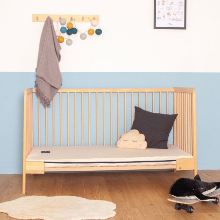 Matelas bébé déhoussable naturel - 60x120 cm