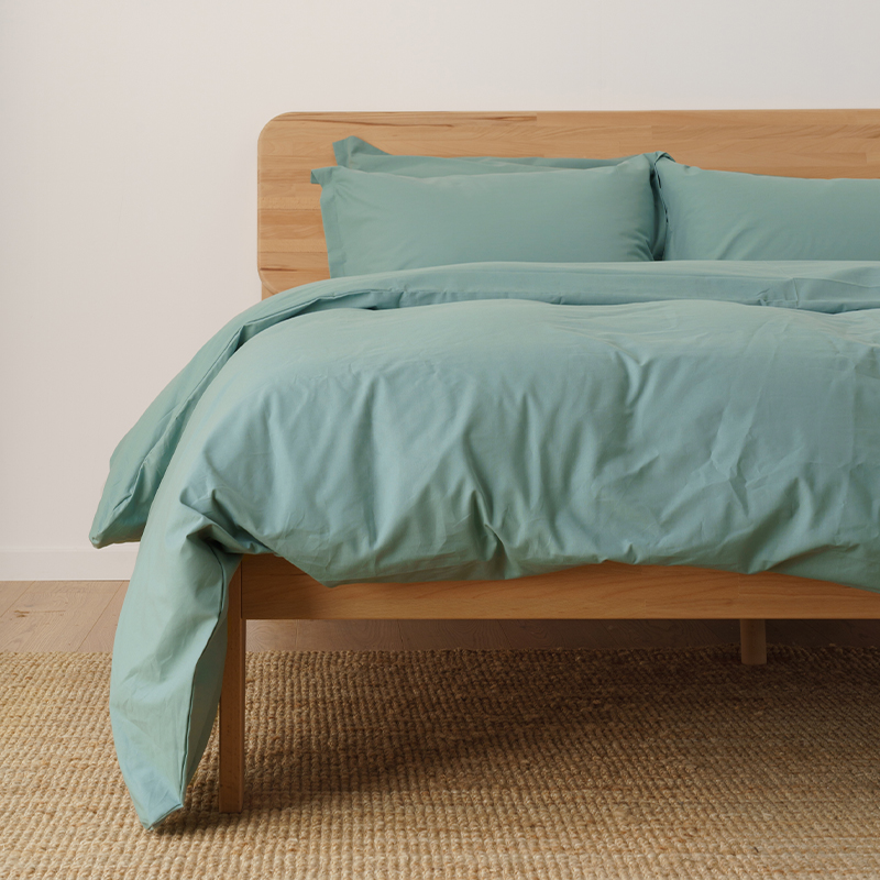 Housse de couette en coton bio, coloris Terracotta